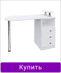 Маникюрный стол Estet 2 Max, белый